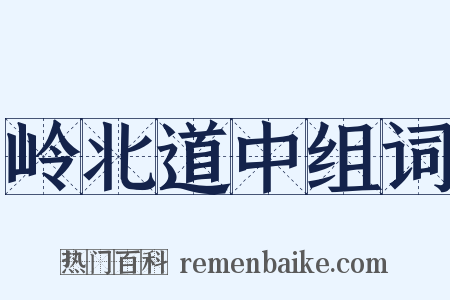 岭北道中组词是什么意思的图片